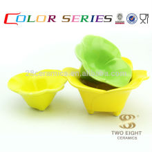 Colores de impresión de utensilios de cocina, esmalte chino decorado tazón de aperitivo para la venta al por mayor
